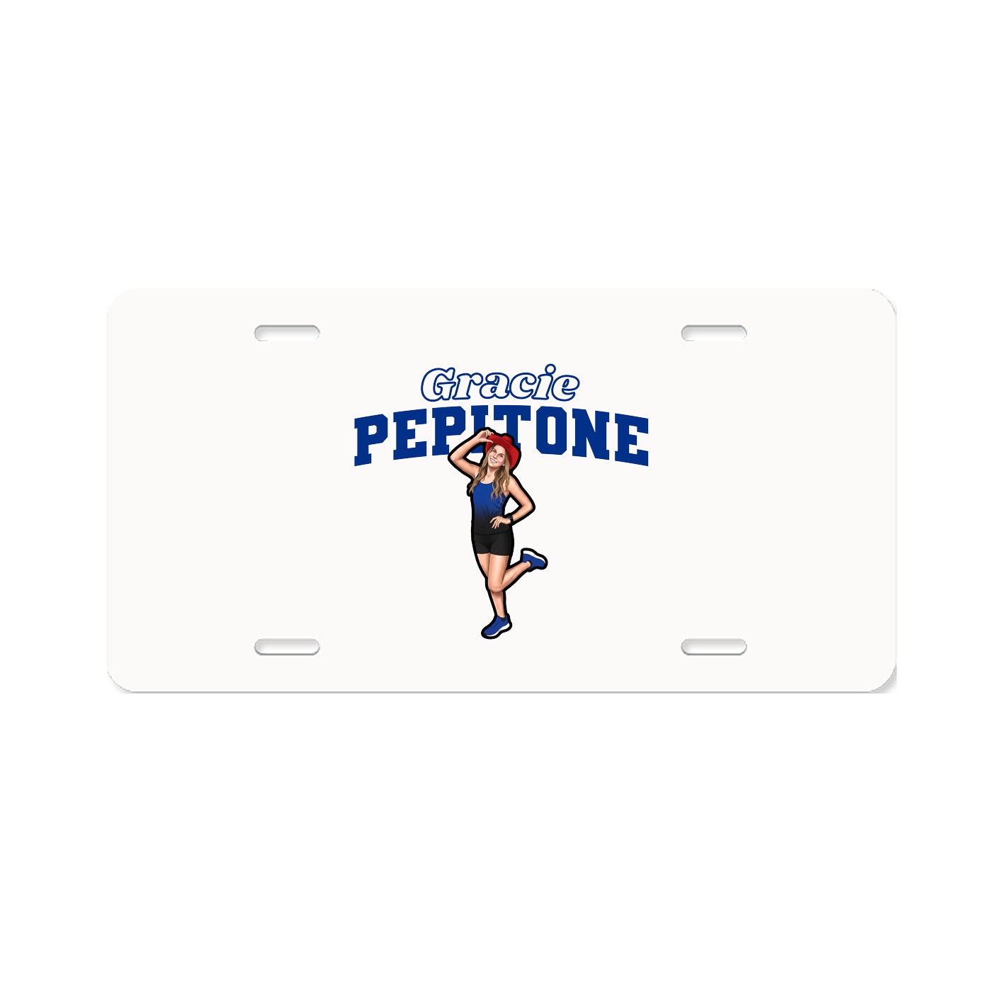 License Plate — Name Arch in Classic