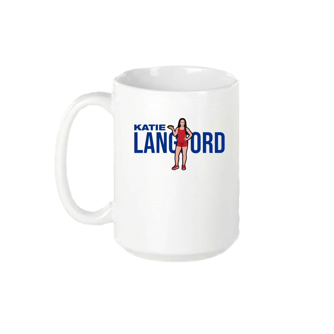 15oz Coffee Mug — Player Name in White