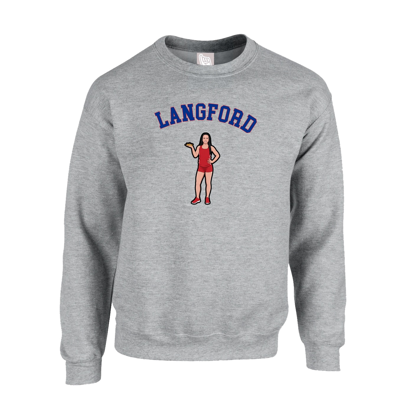 Fleece Crew — Shirsey Arch in Grey