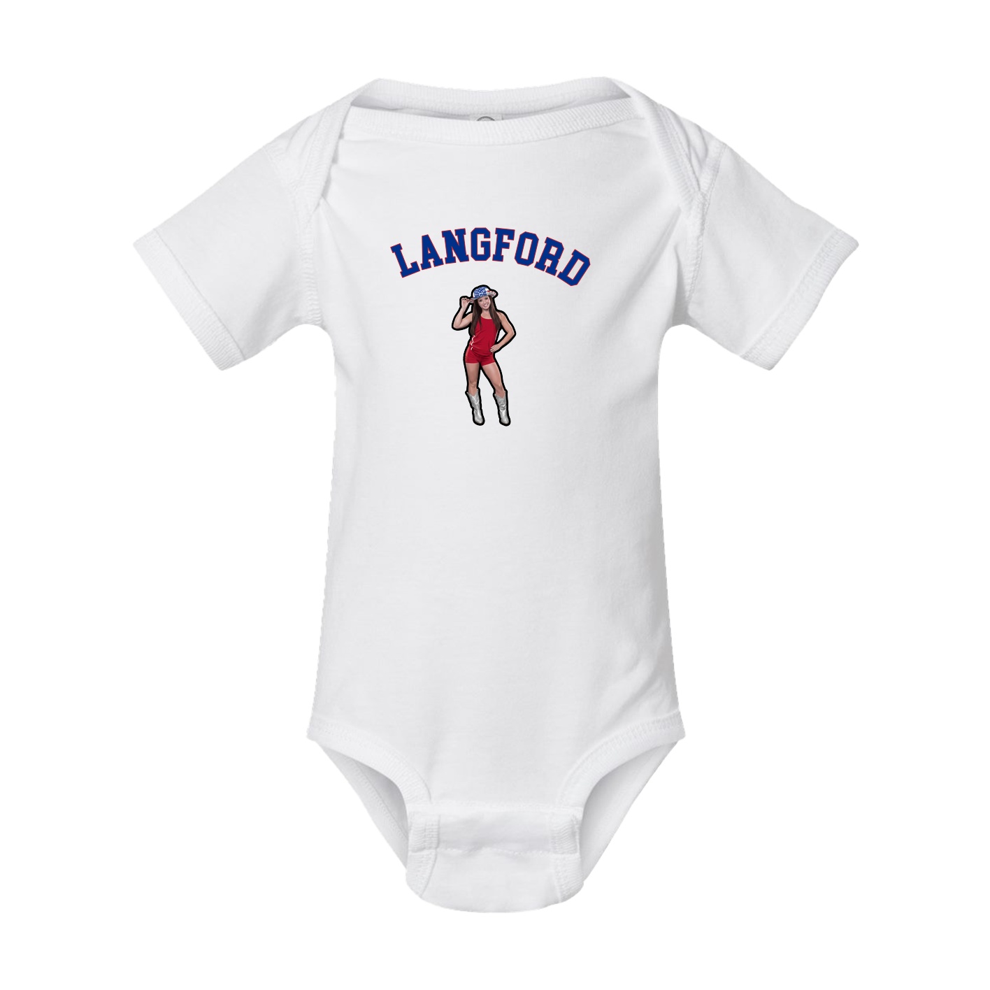 Baby Onesie — Shirsey Arch in White