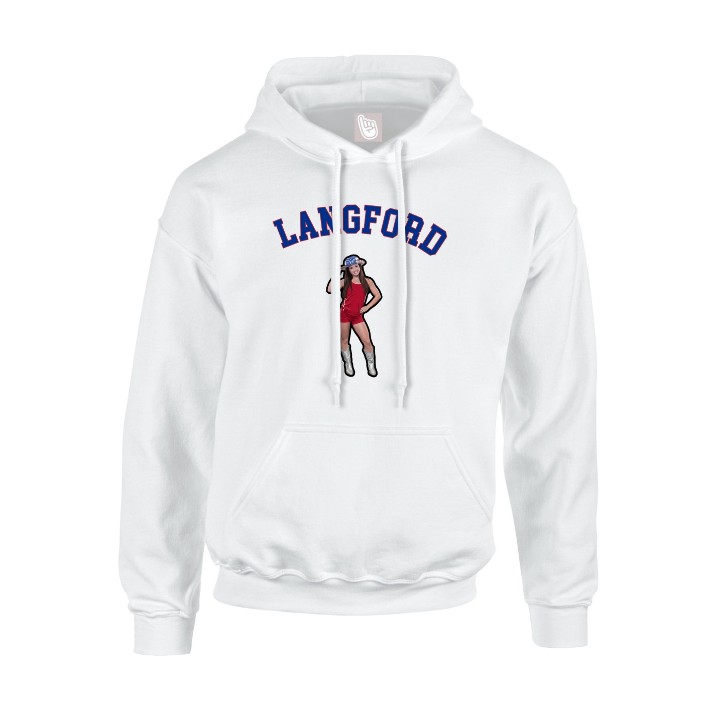 Youth Hoodie — Shirsey Arch in White
