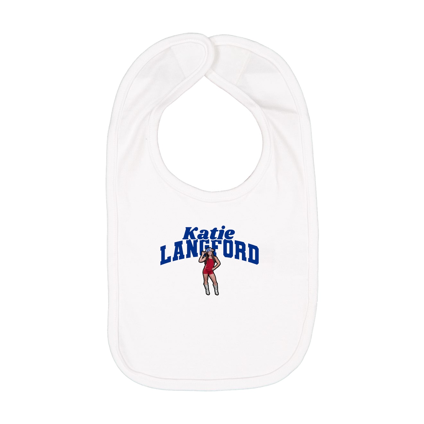 Infant Bib — Signature Arch in White