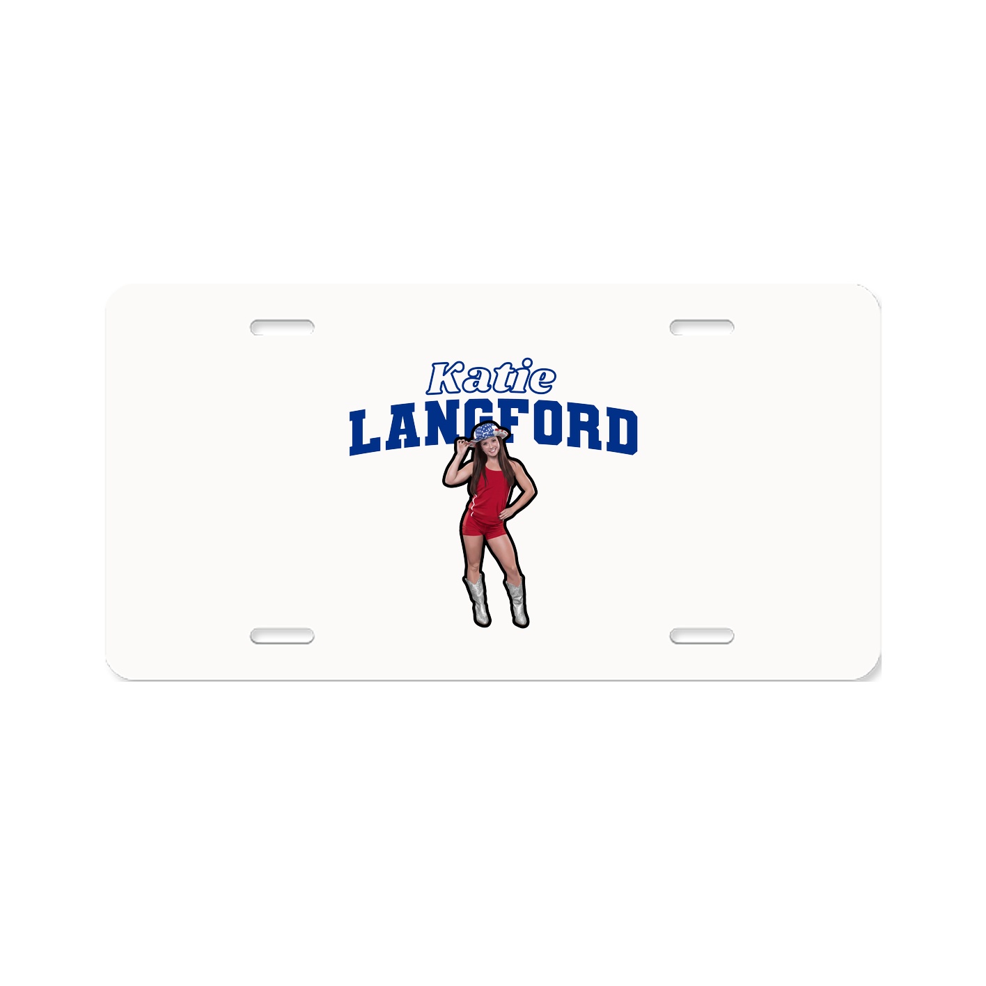 License Plate — Name Arch in Classic
