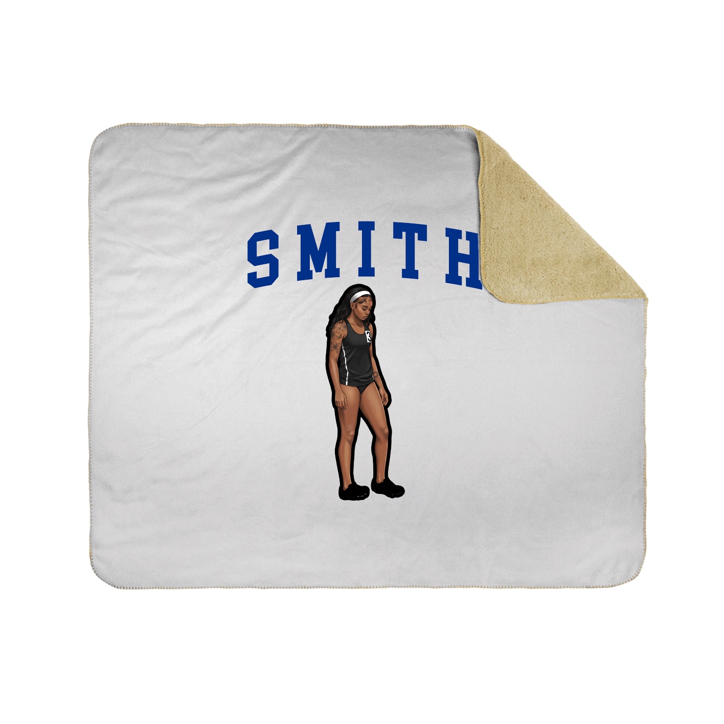 Throw Blanket — Shirsey in White