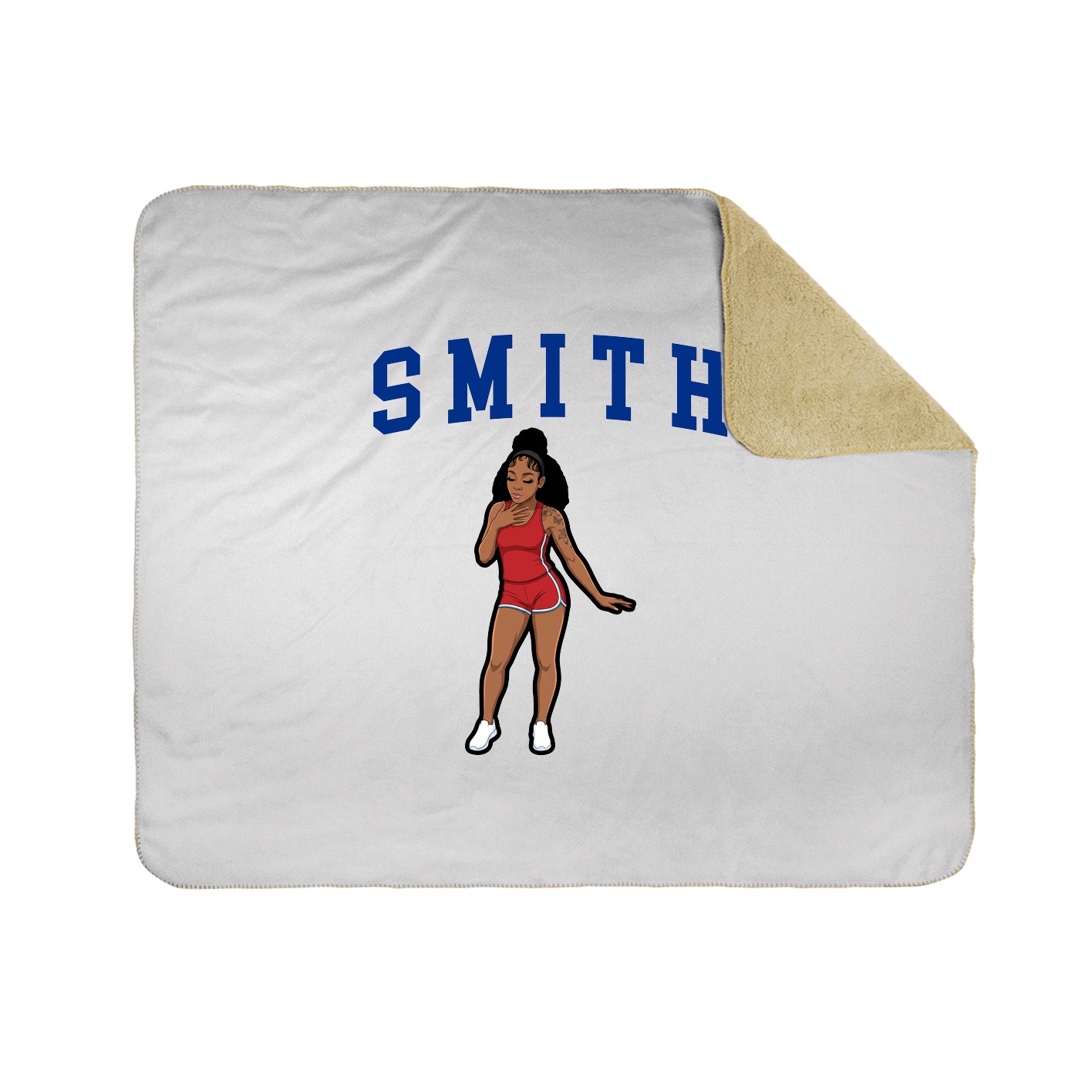 Throw Blanket — Shirsey in White