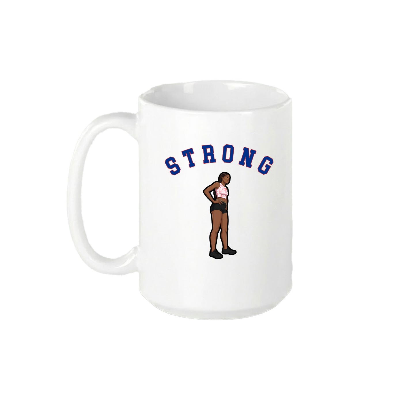 15oz Coffee Mug — Shirsey Arch in White