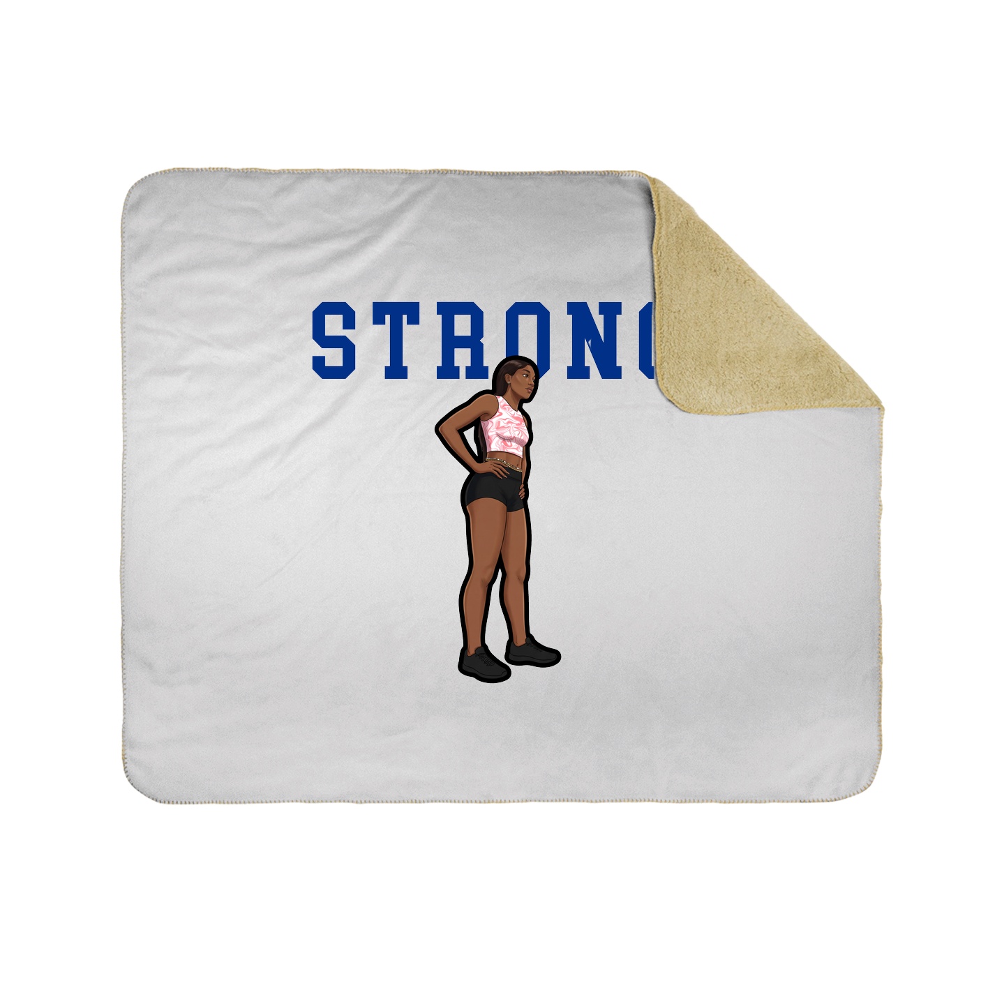 Throw Blanket — Shirsey in White