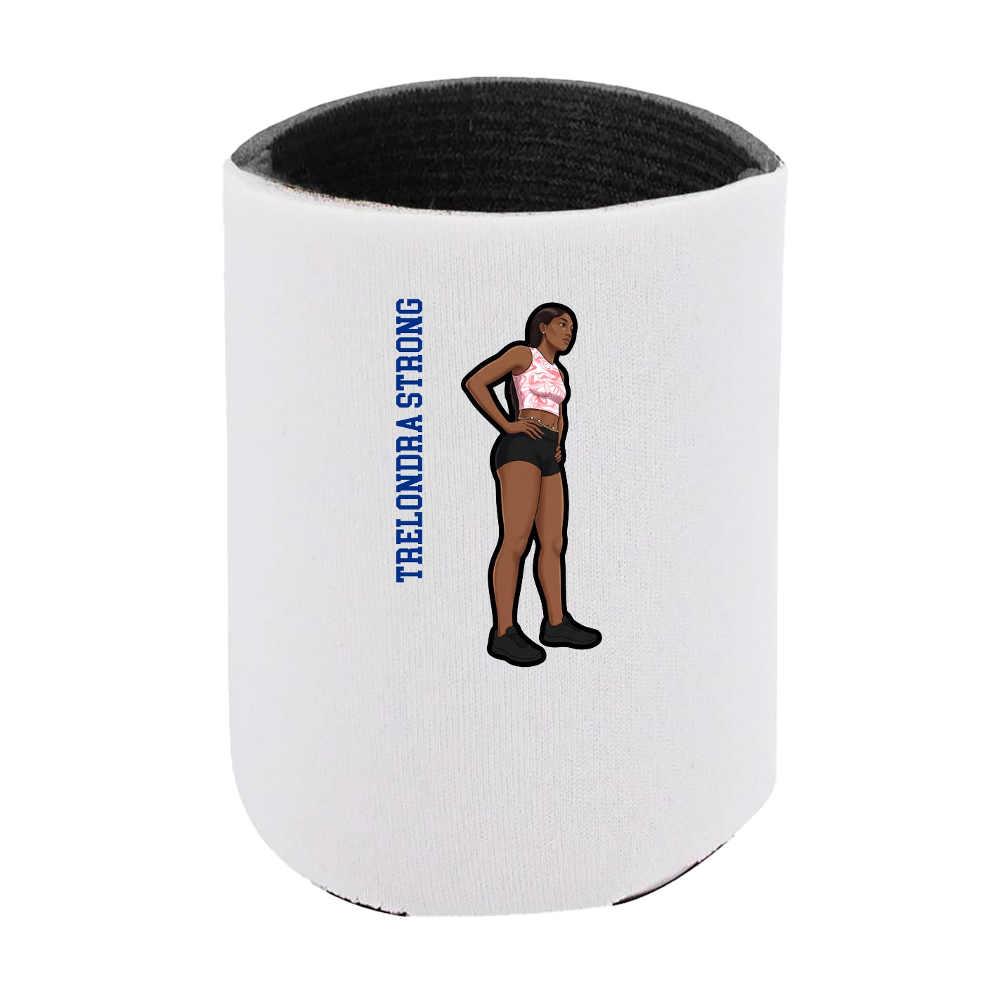 Can Holder — Name Vertical in White