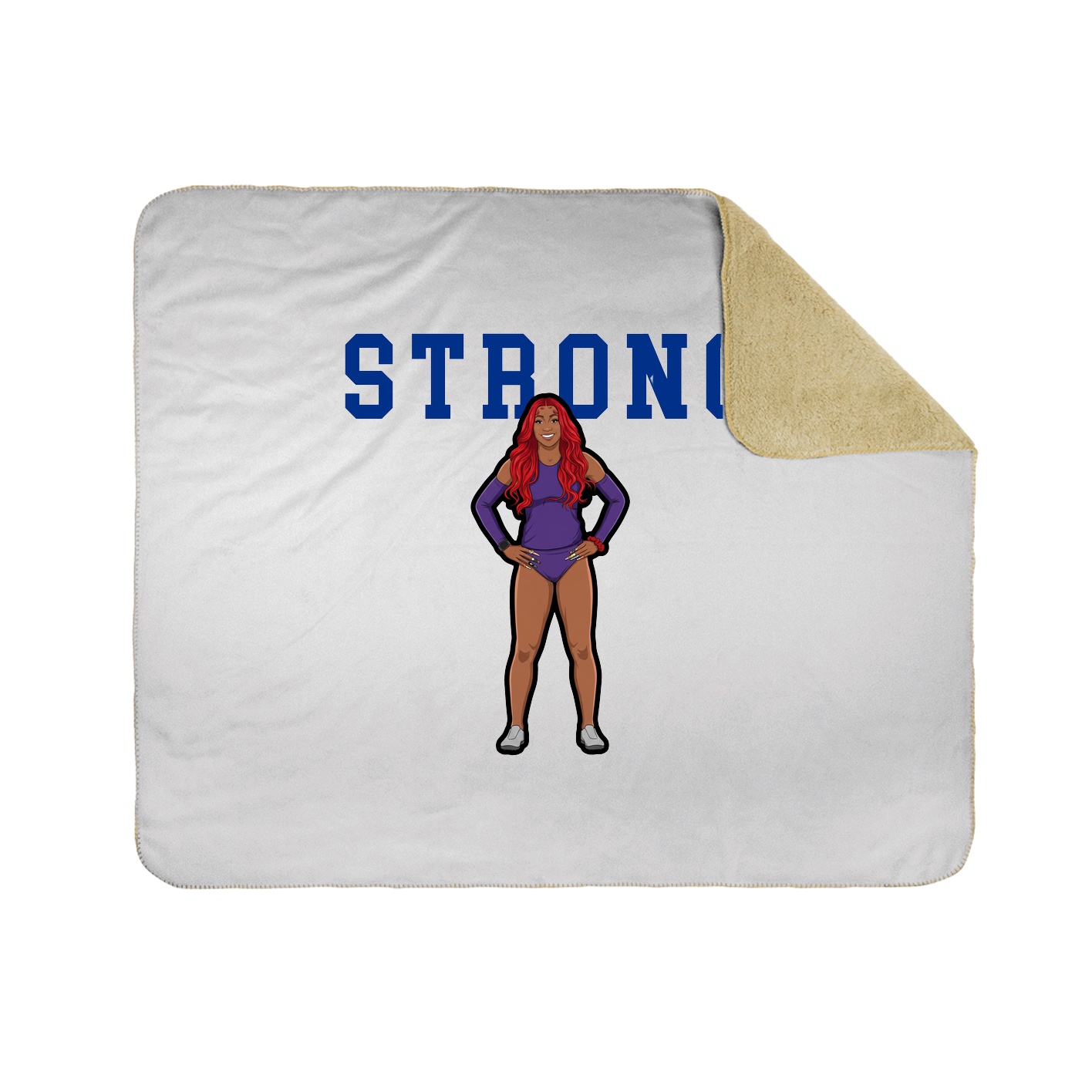 Throw Blanket — Shirsey in White