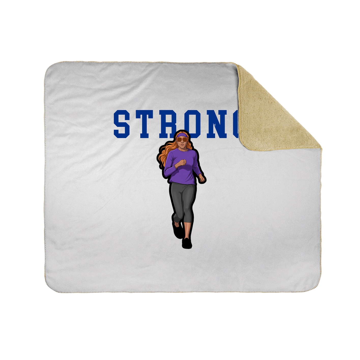 Throw Blanket — Shirsey in White