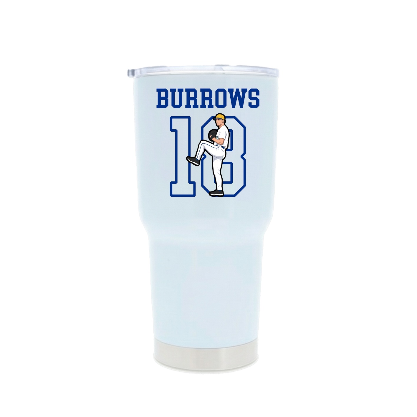 30oz Stainless Steel Tumbler — Shirsey in White
