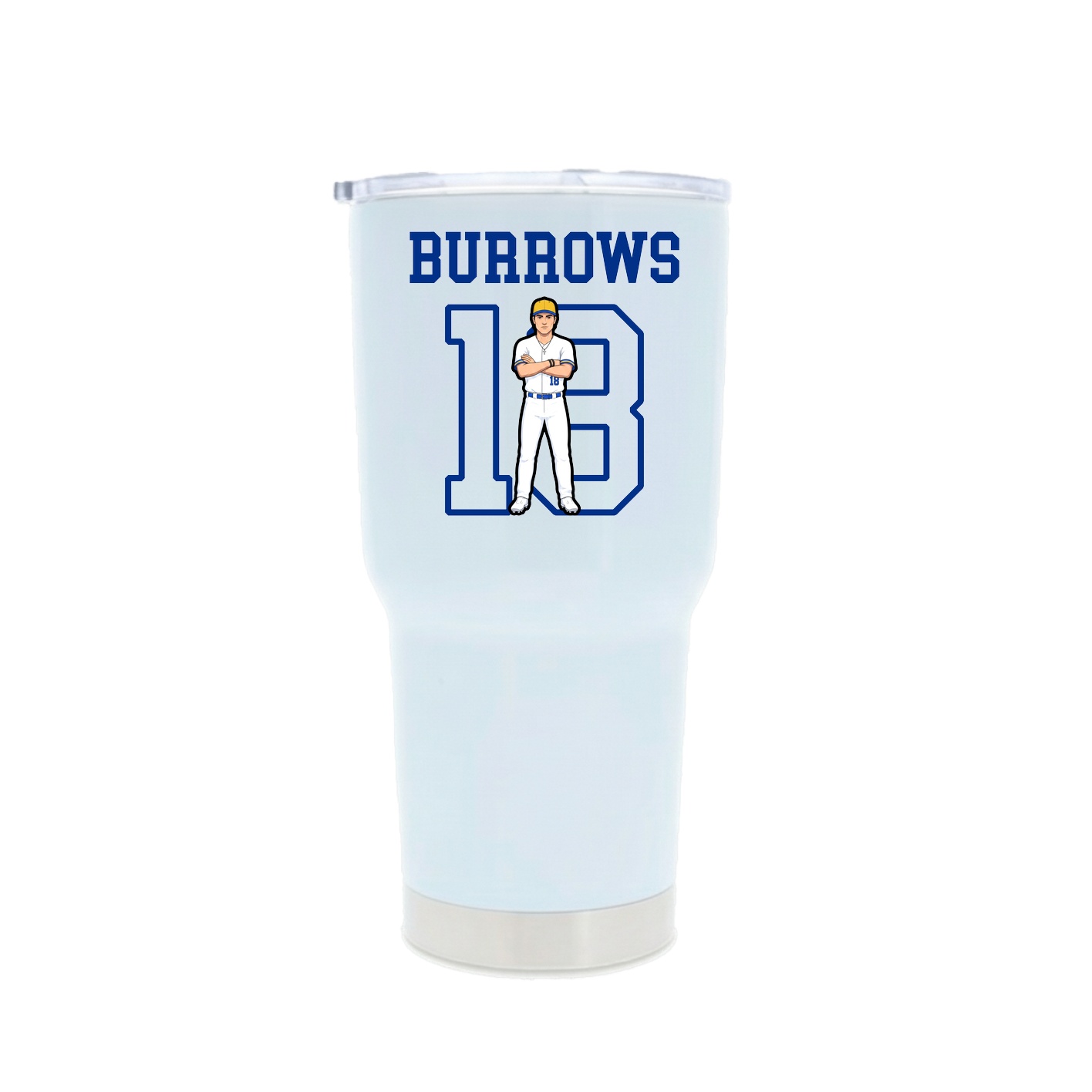 30oz Stainless Steel Tumbler — Shirsey in White