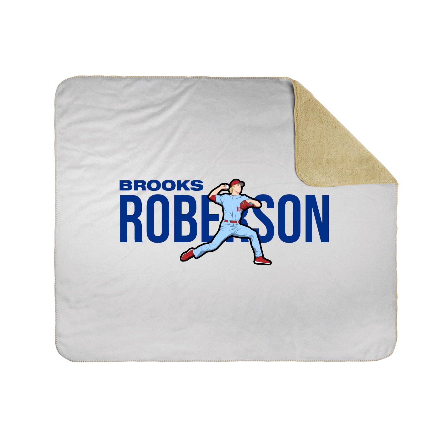 Throw Blanket — Player Name in White
