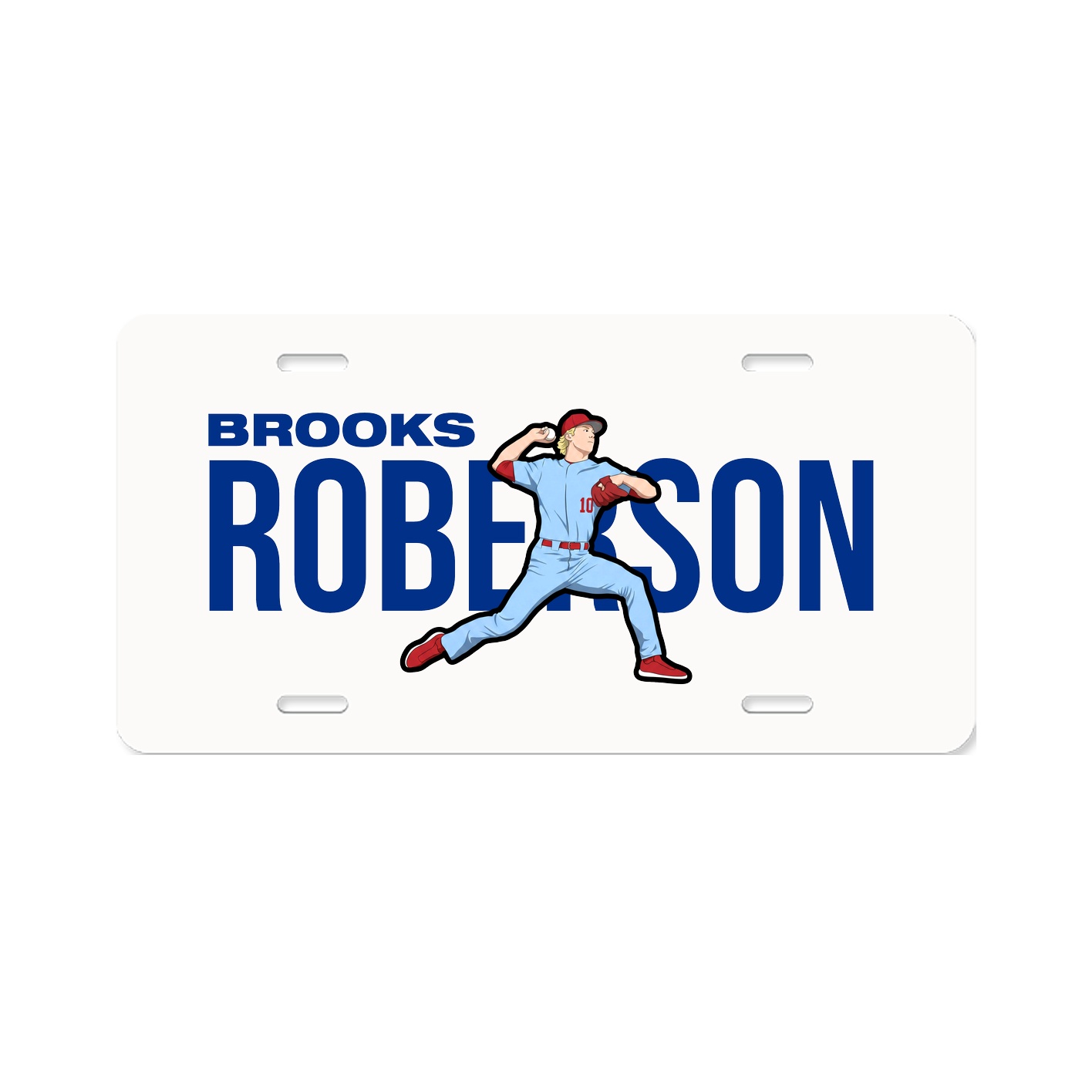 License Plate — Player Name in Classic