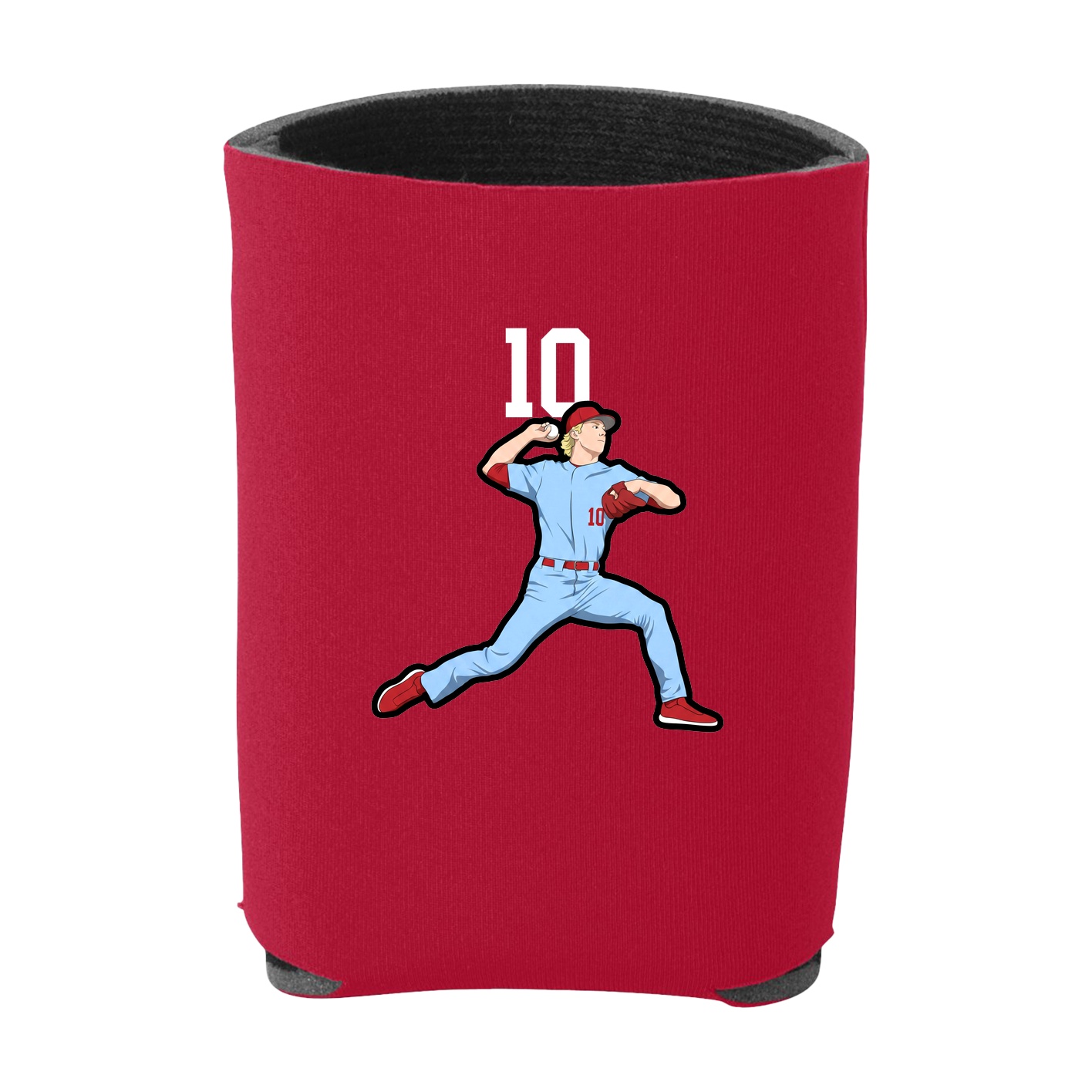 Can Holder — Number Top in Red
