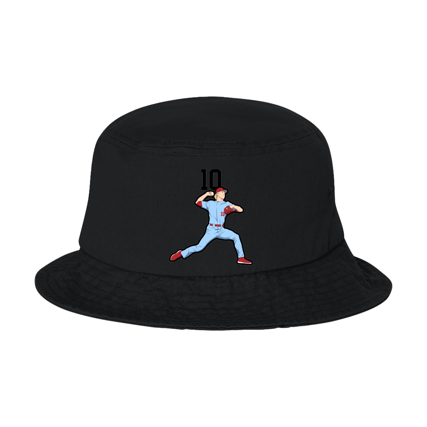 Bucket Cap — Number Top in Black
