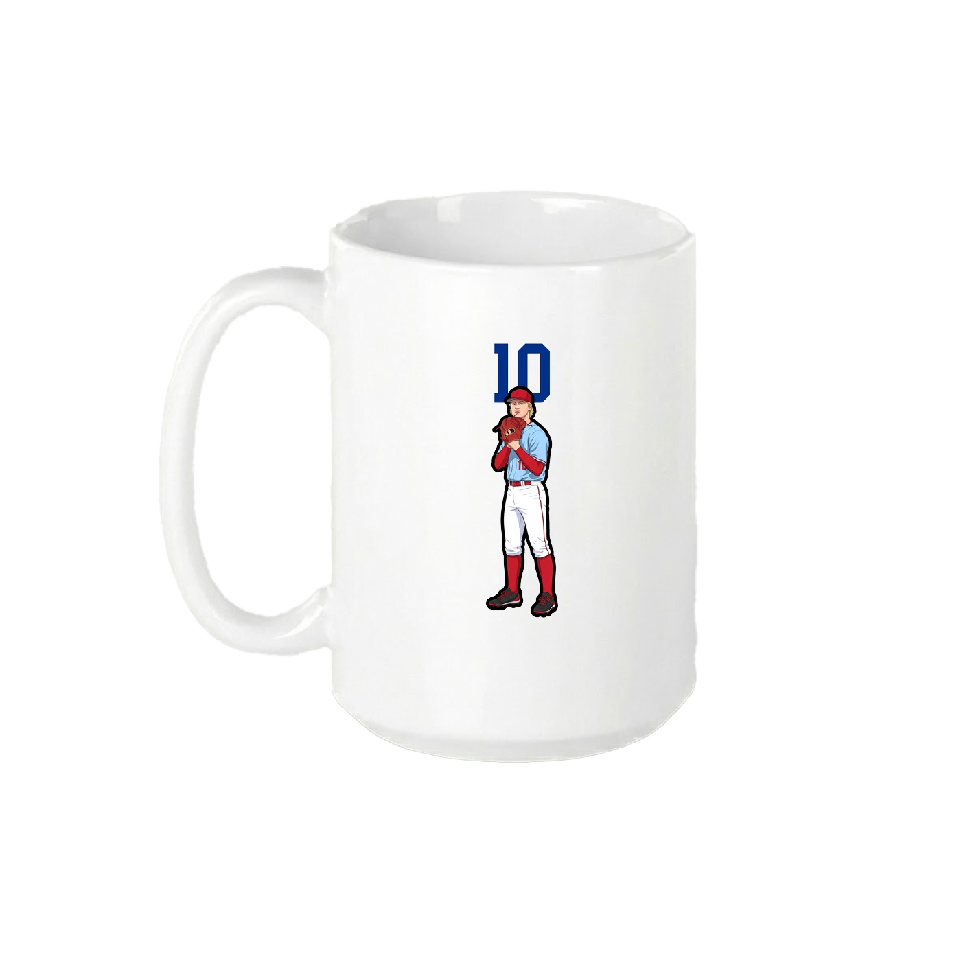 15oz Coffee Mug — Number Top in White