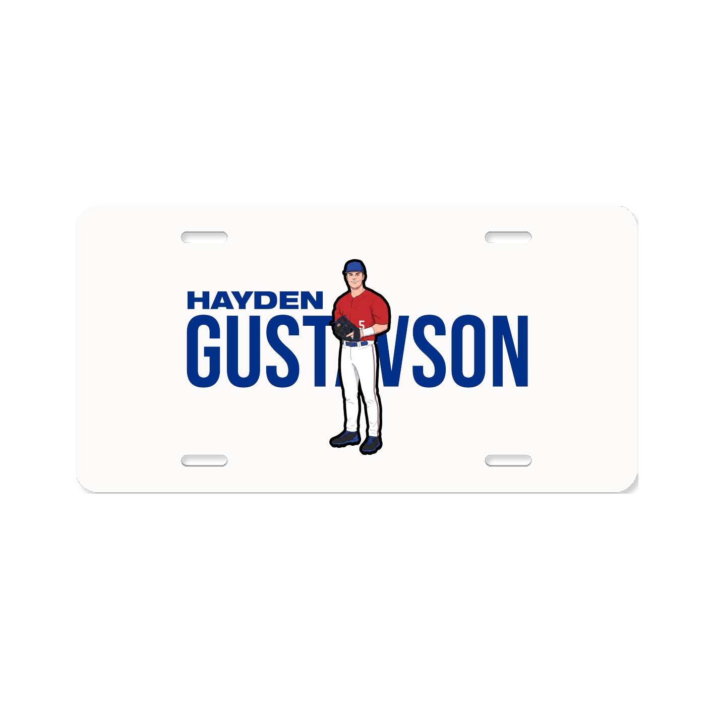 License Plate — Player Name in Classic