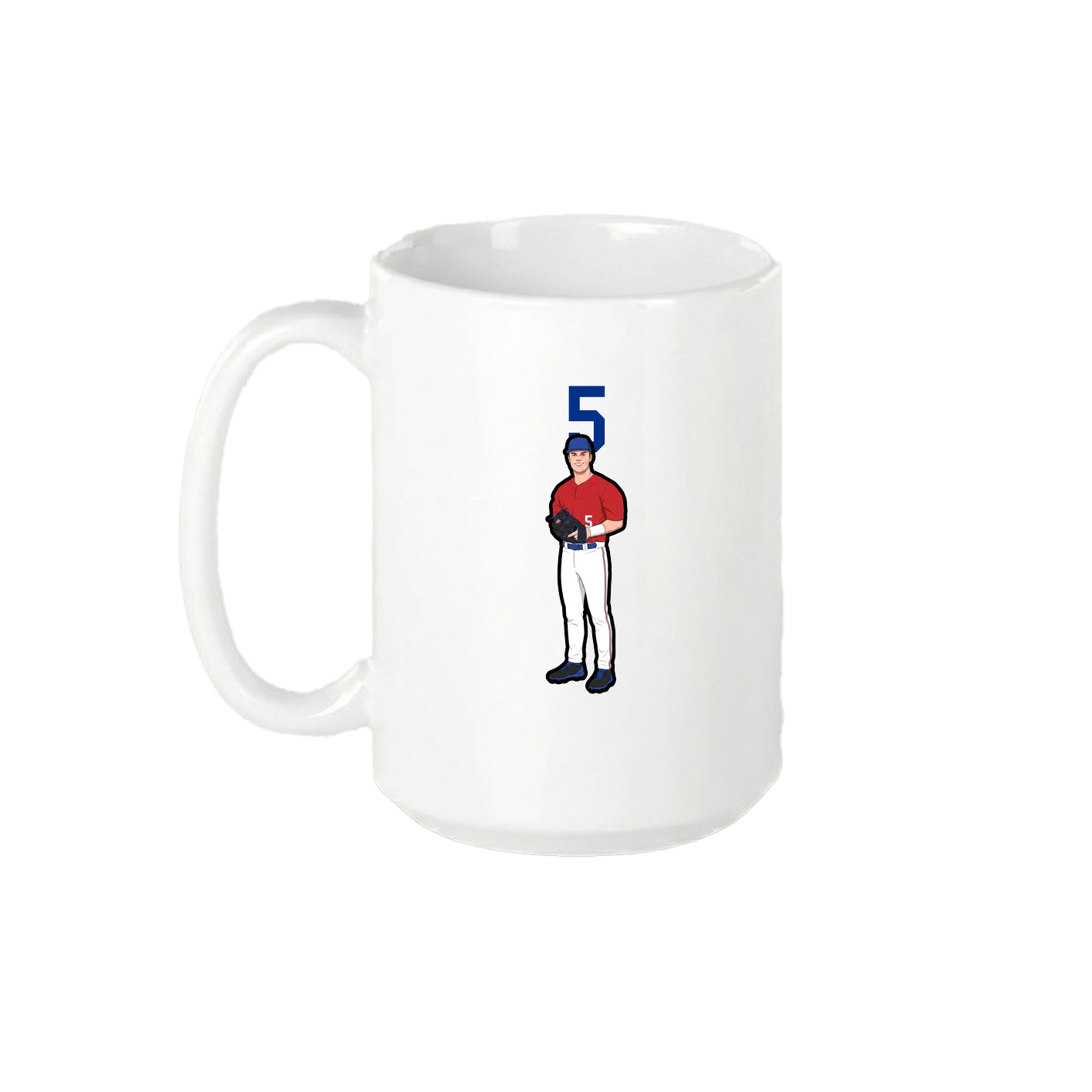 15oz Coffee Mug — Number Top in White