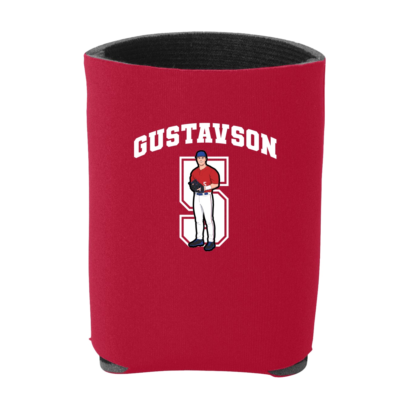 Can Holder — Number in Red