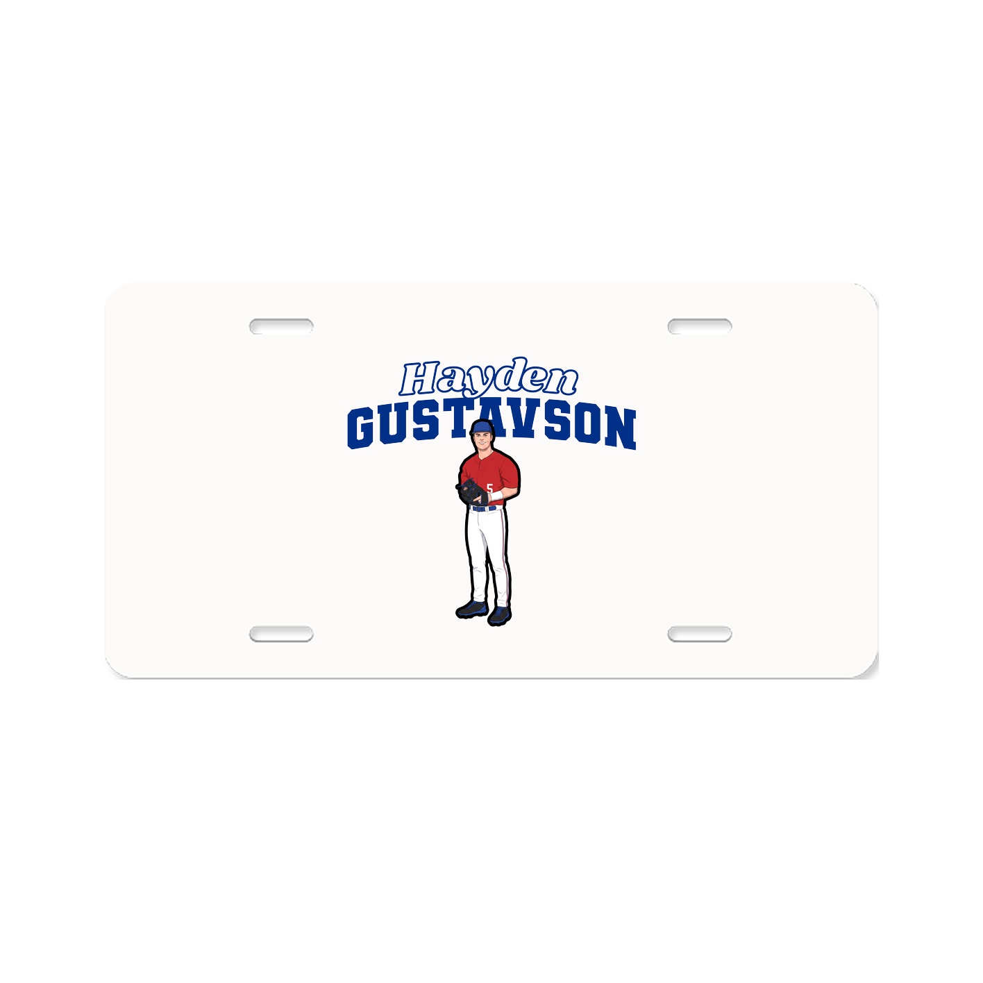 License Plate — Name Arch in Classic