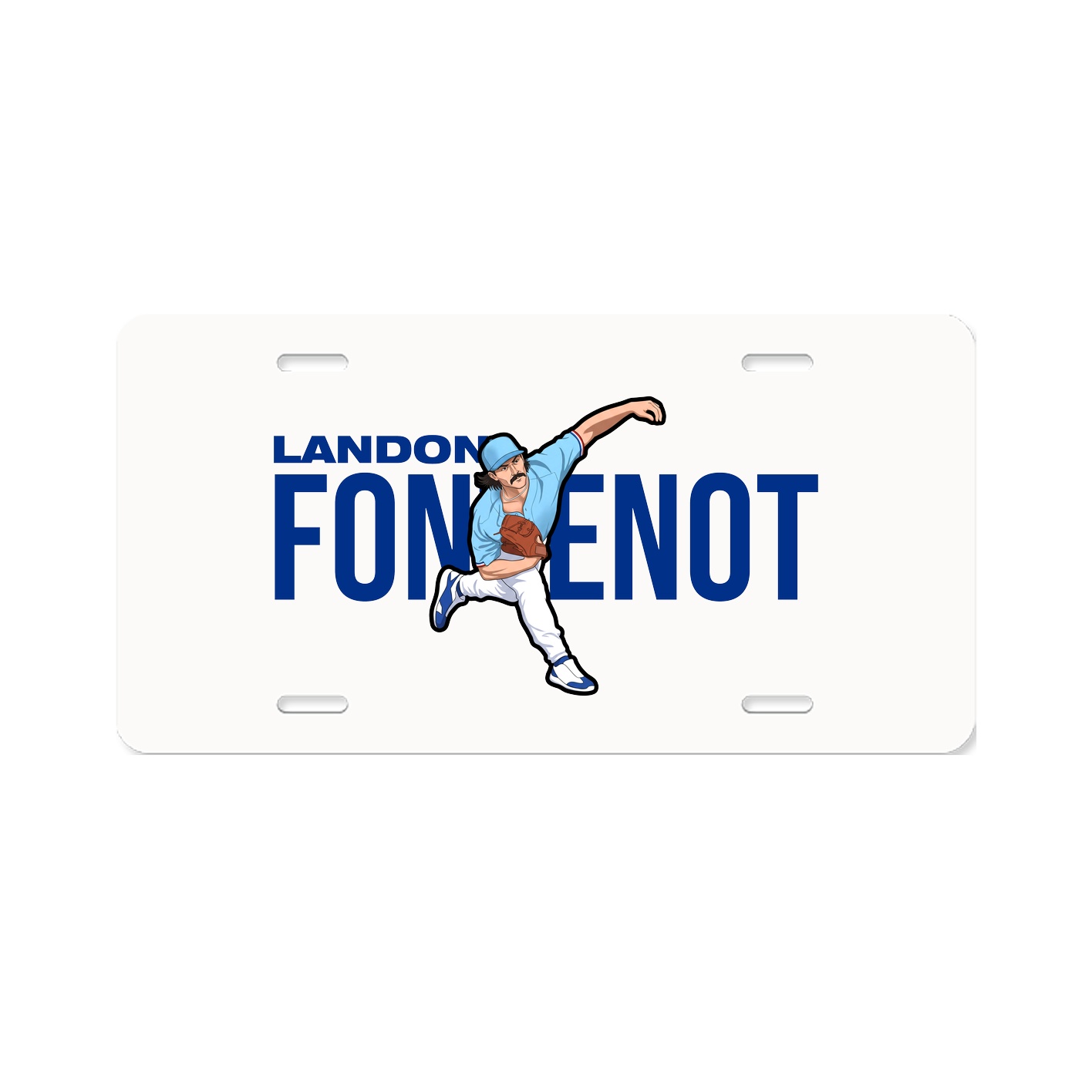 License Plate — Player Name in Classic