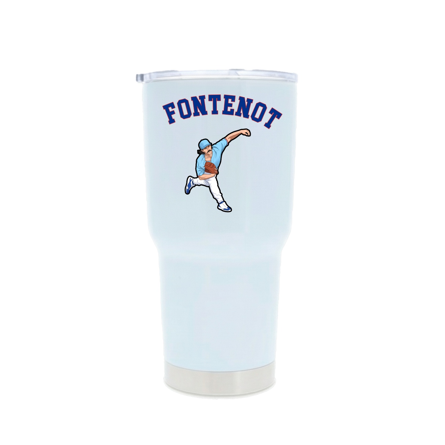 30oz Stainless Steel Tumbler — Shirsey Arch in White