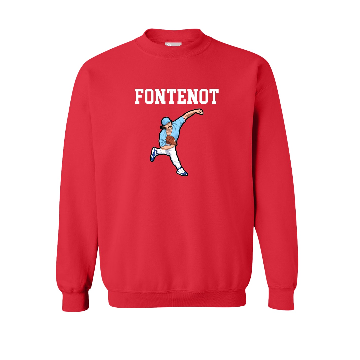Fleece Crew — Shirsey in Red