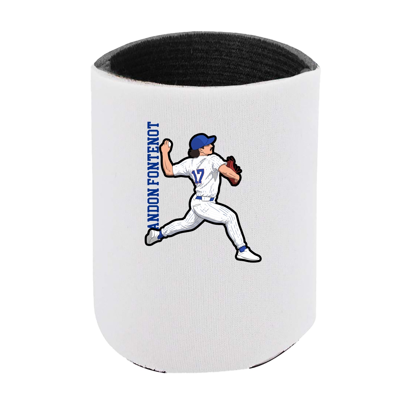 Can Holder — Name Vertical in White