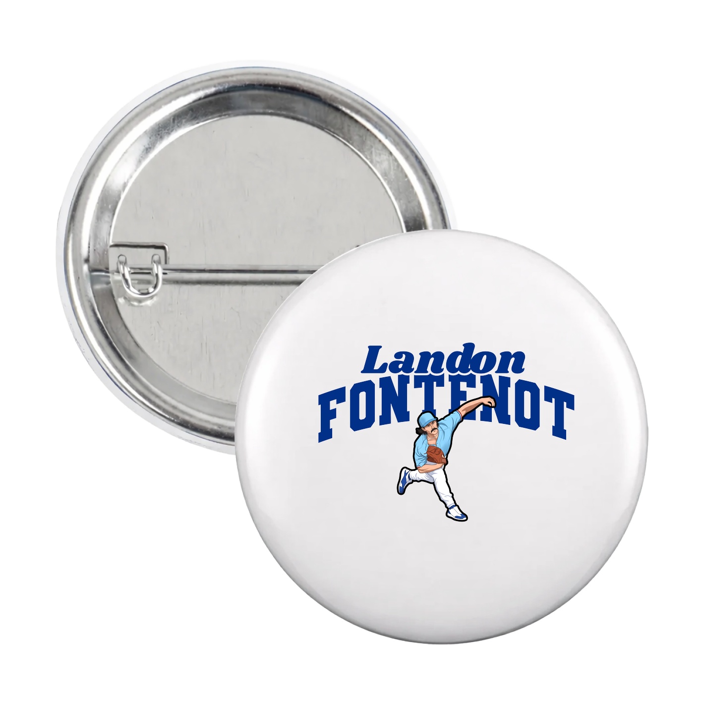 Game Day Button — Signature Arch in White