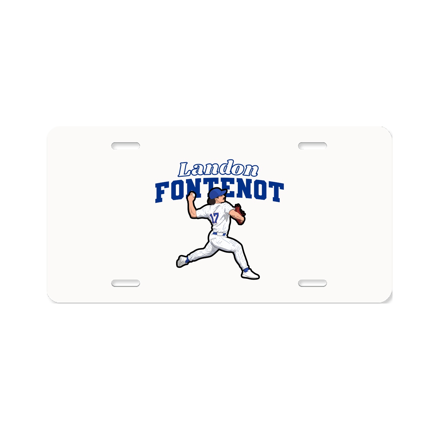 License Plate — Name Arch in Classic