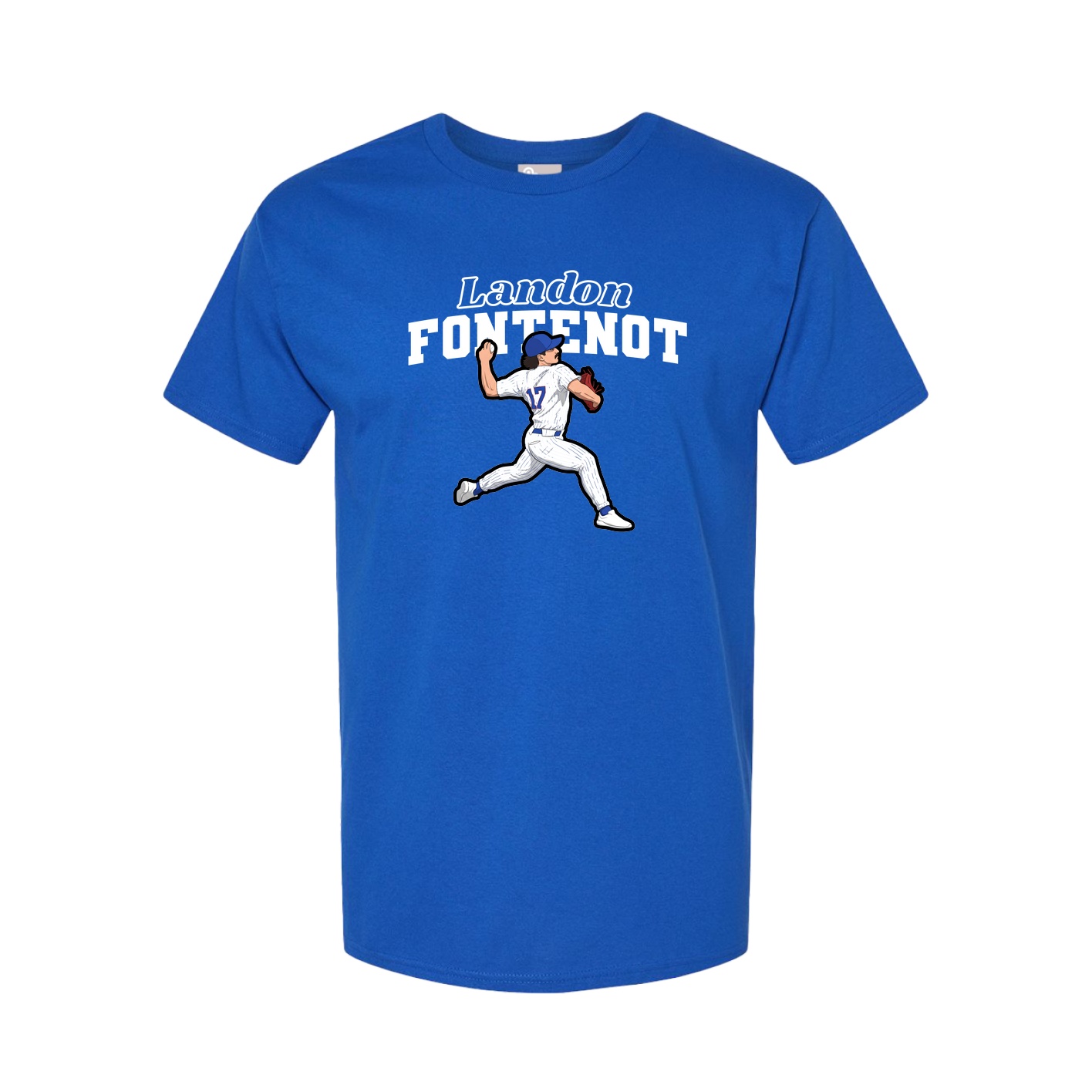 Youth Tee — Name Arch in Royal