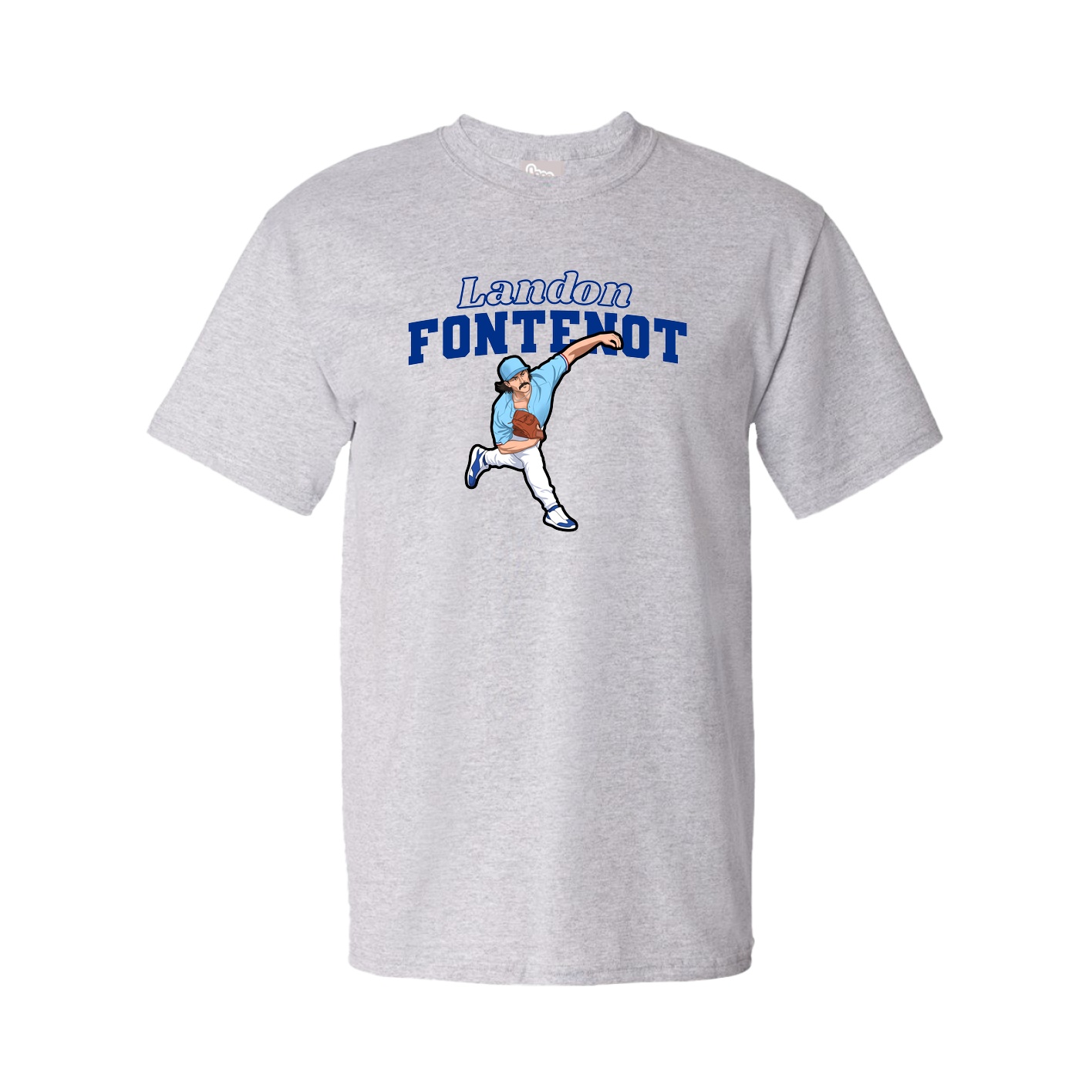 Youth Tee — Name Arch in Grey