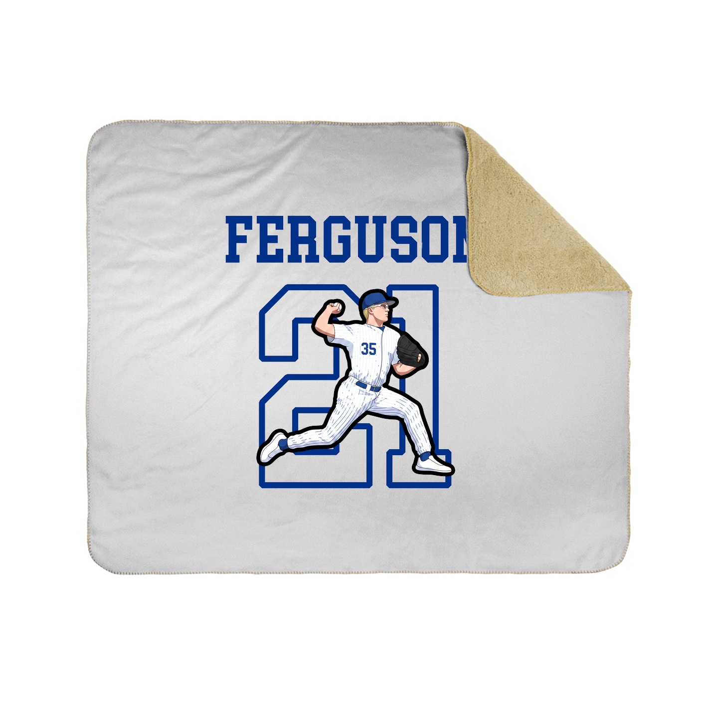 Throw Blanket — Shirsey in White