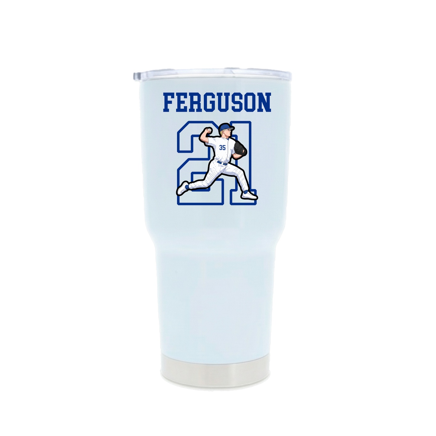 30oz Stainless Steel Tumbler — Shirsey in White