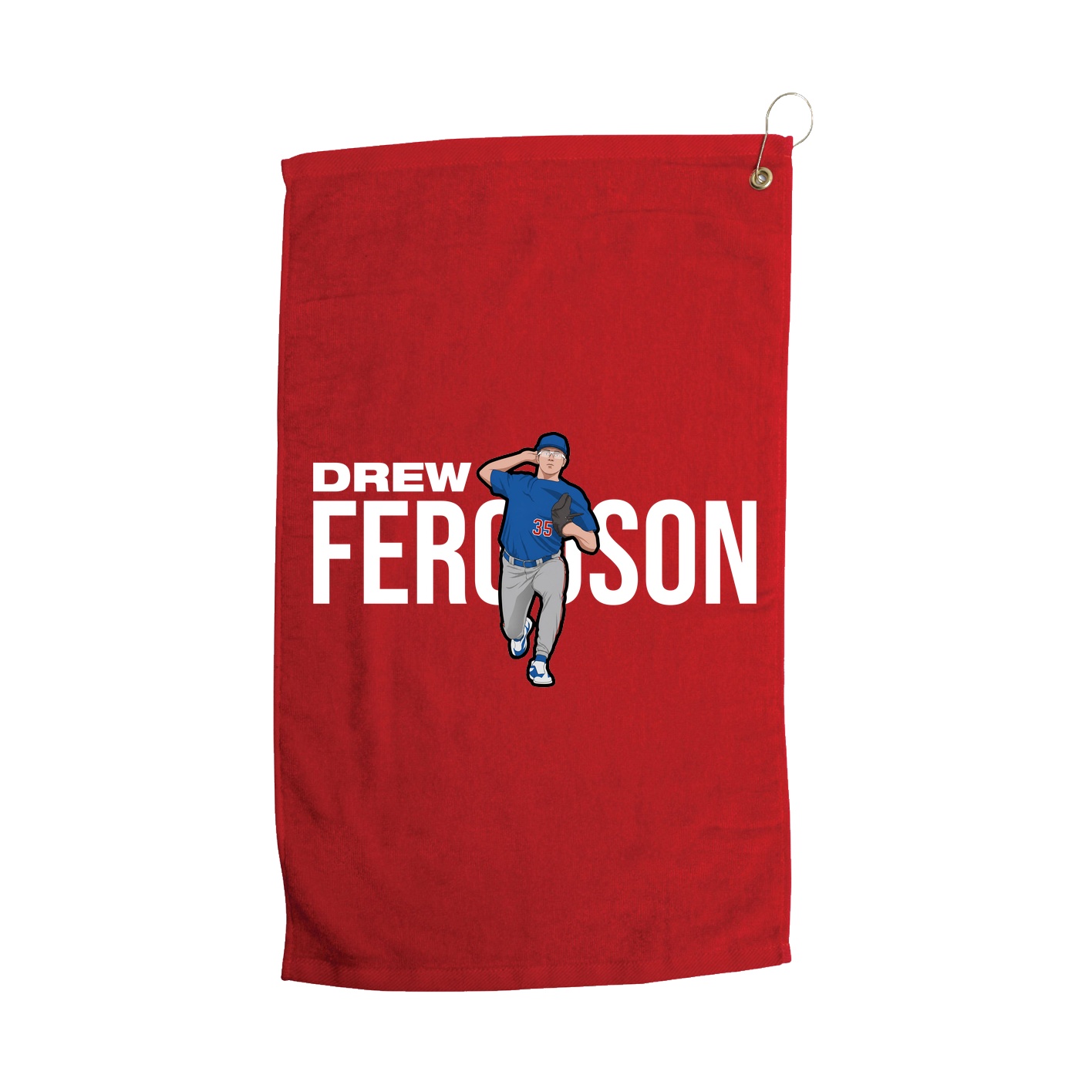 Golf Towel — Player Name in Red