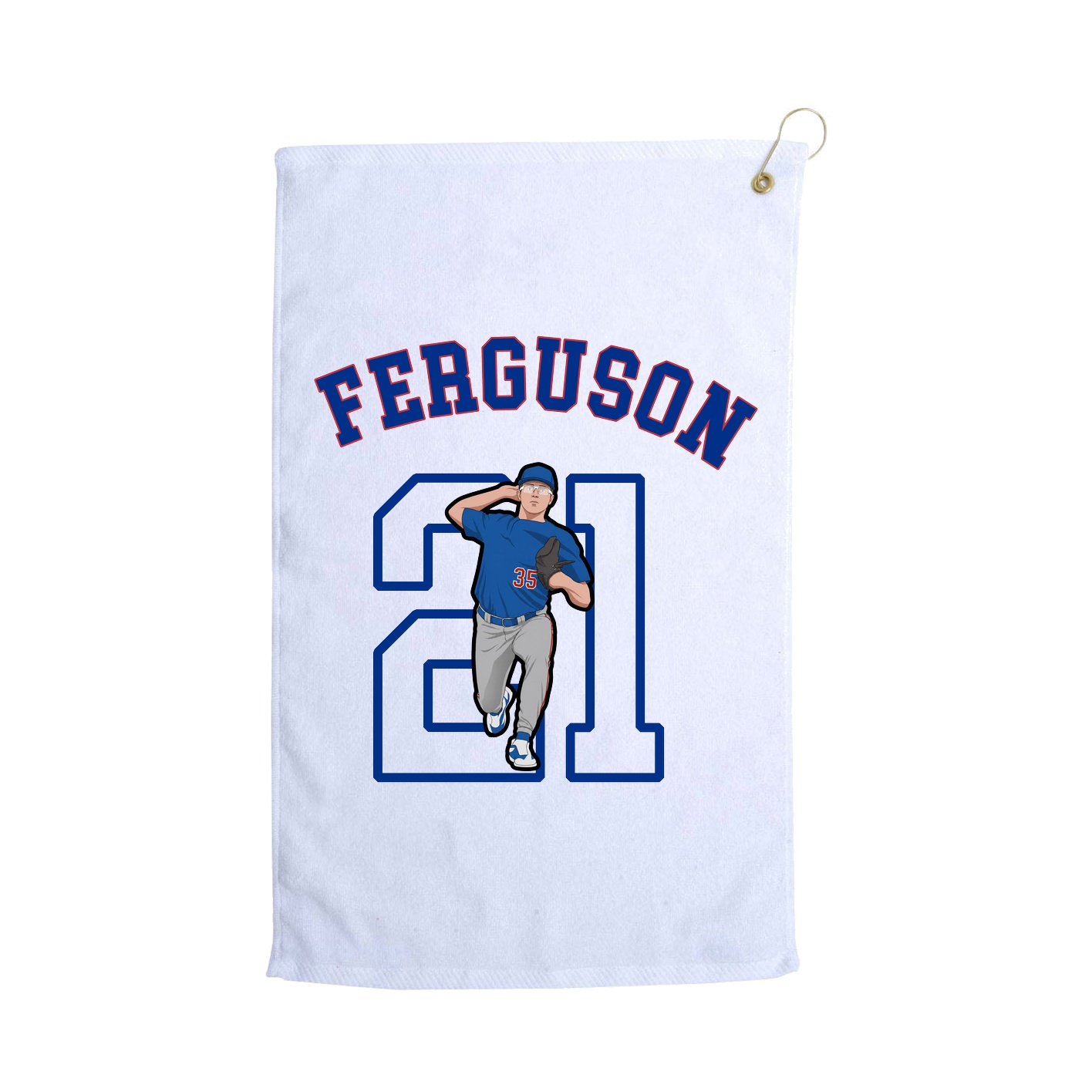 Golf Towel — Shirsey Arch in White