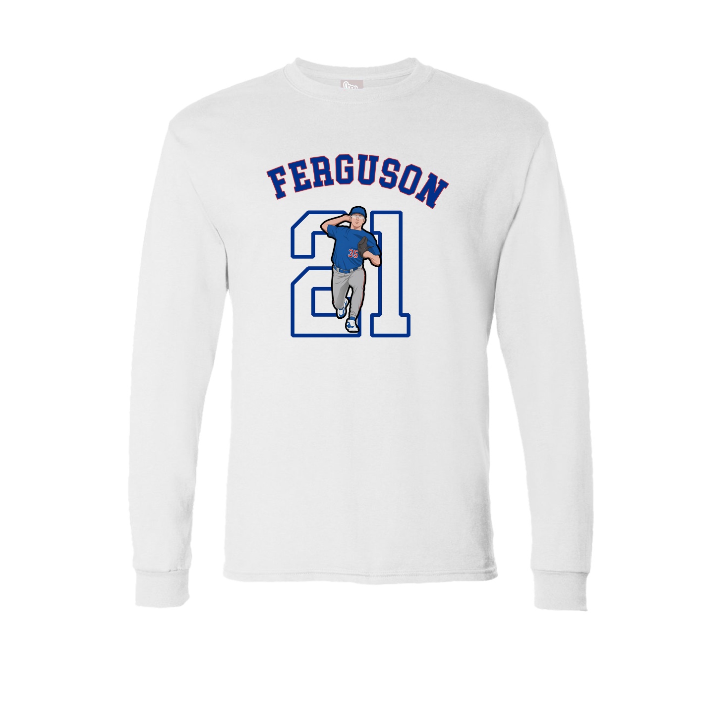 Long Sleeve Tee — Shirsey Arch in White