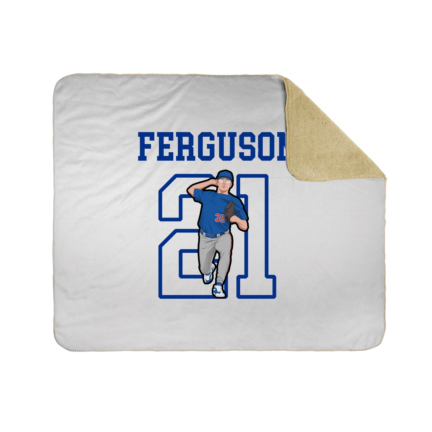 Throw Blanket — Shirsey in White