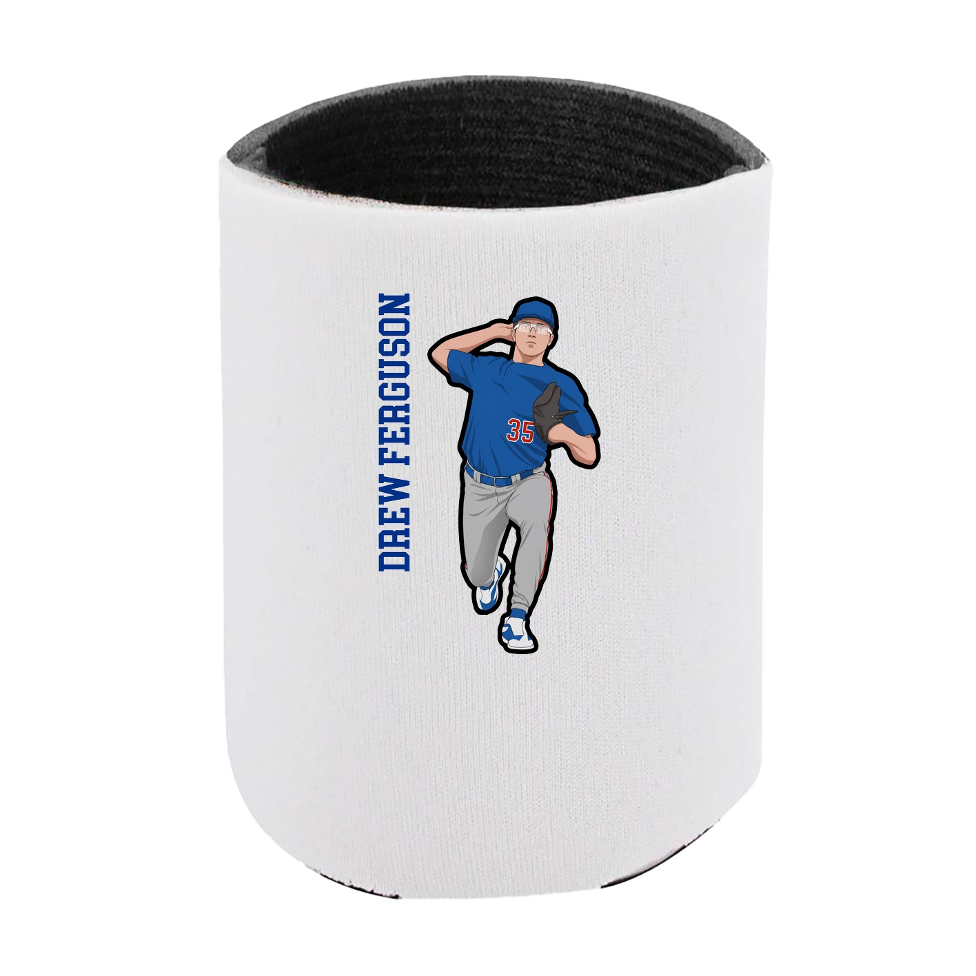 Can Holder — Name Vertical in White