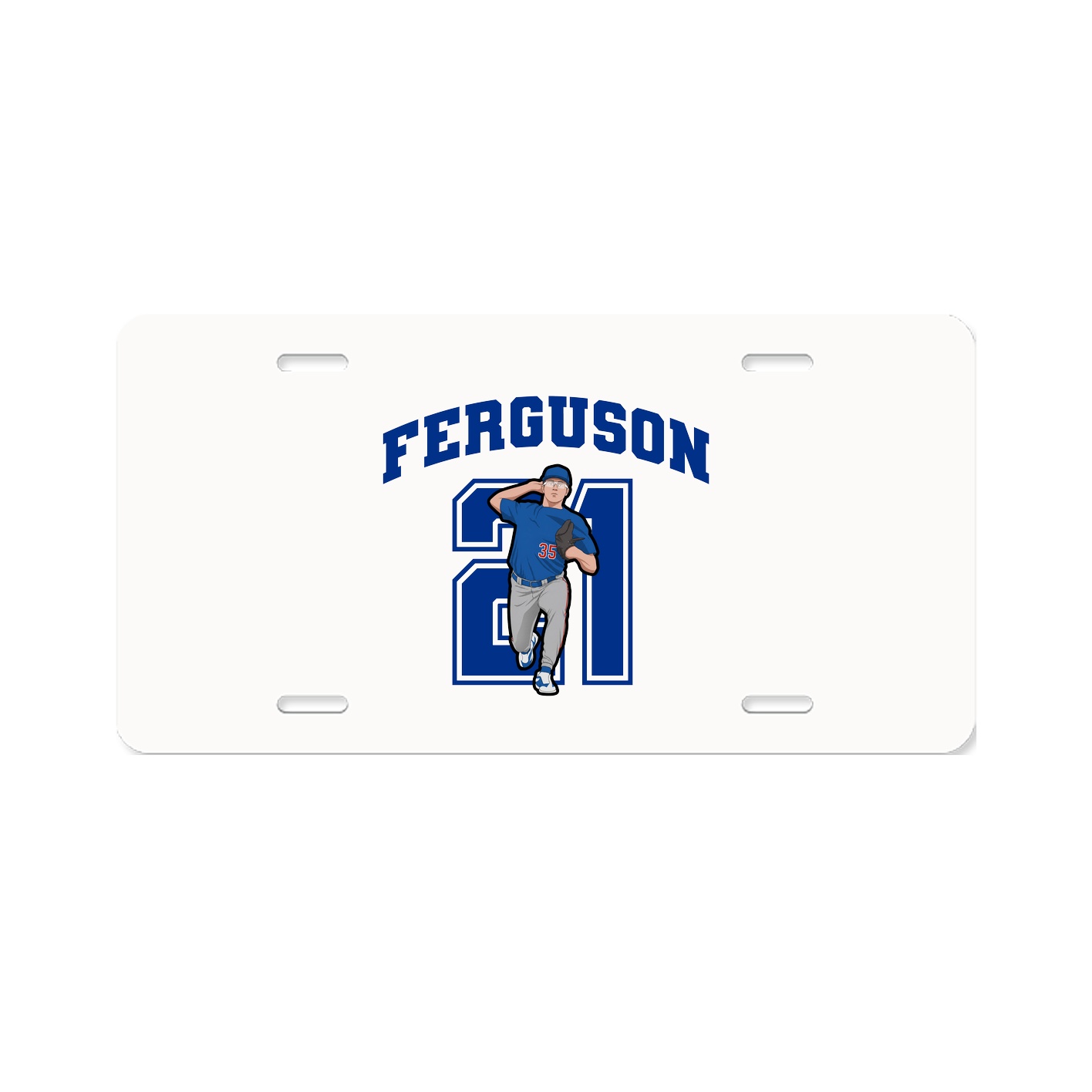 License Plate — Number in Classic
