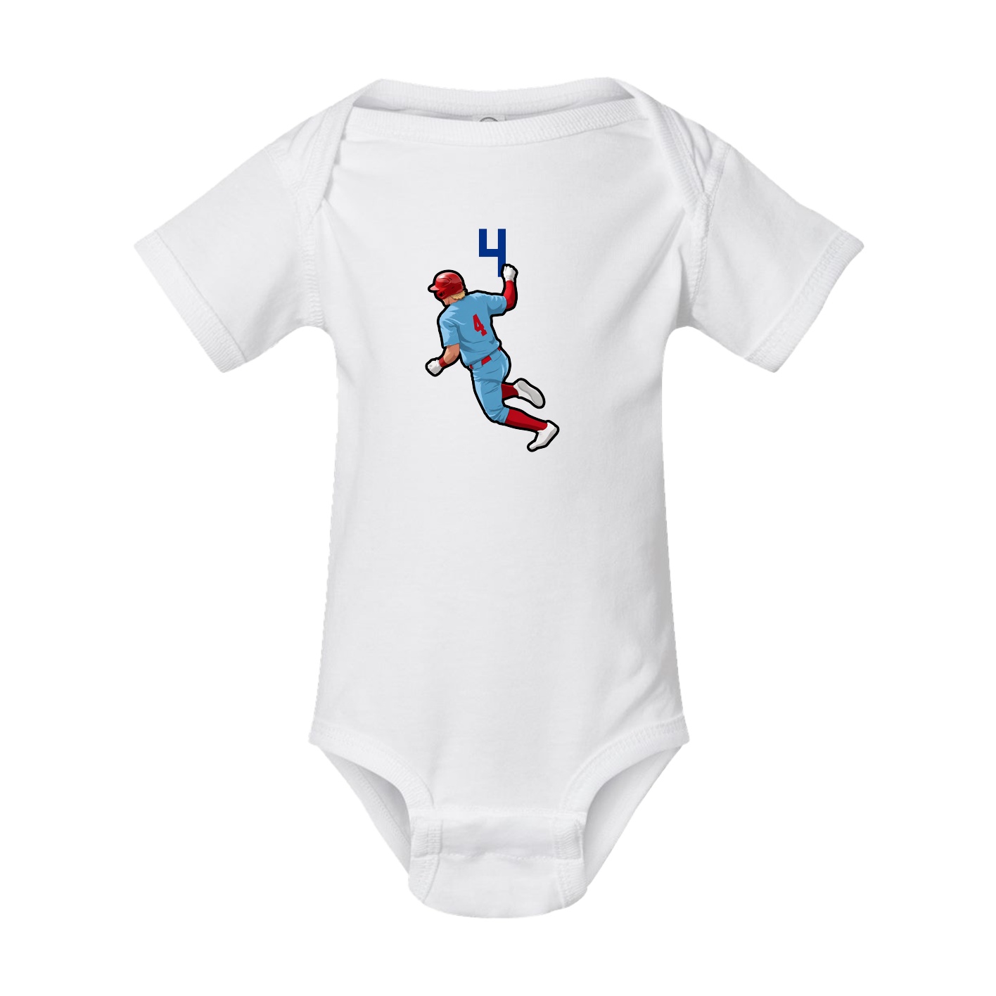 Baby Onesie — Number Top in White