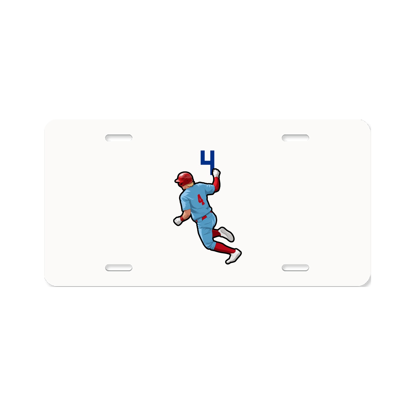 License Plate — Number Top in Classic