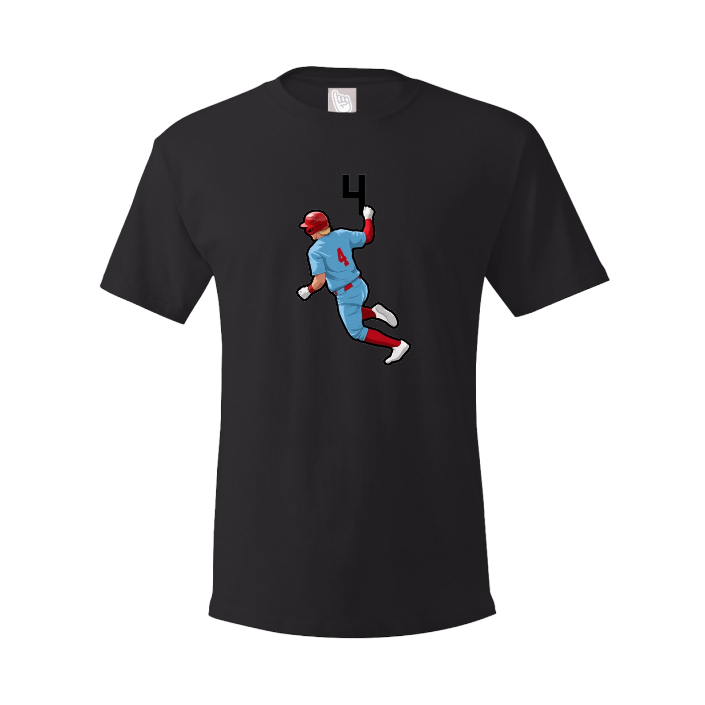 Youth Tee — Number Top in Black