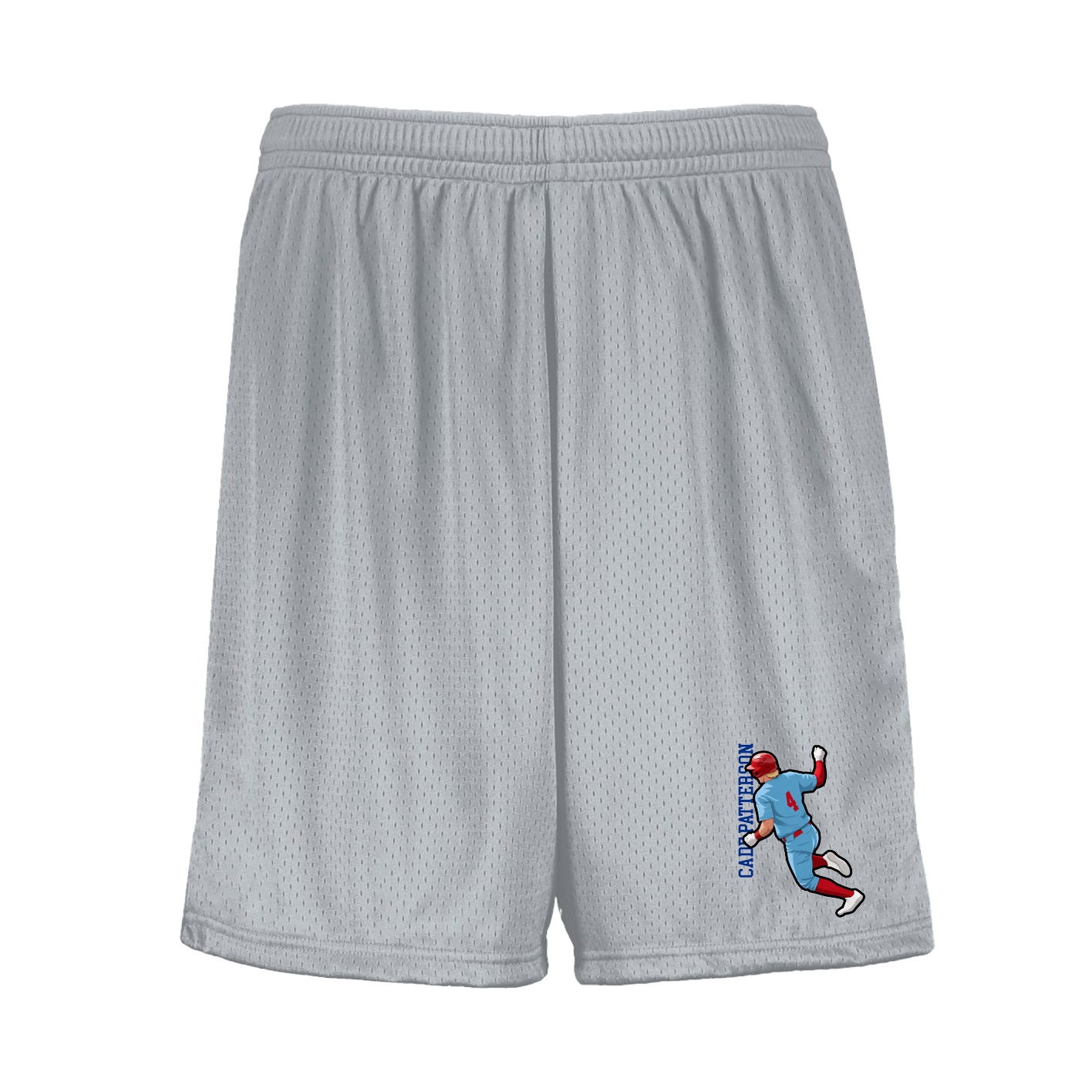 Shorts — Name Vertical in Silver