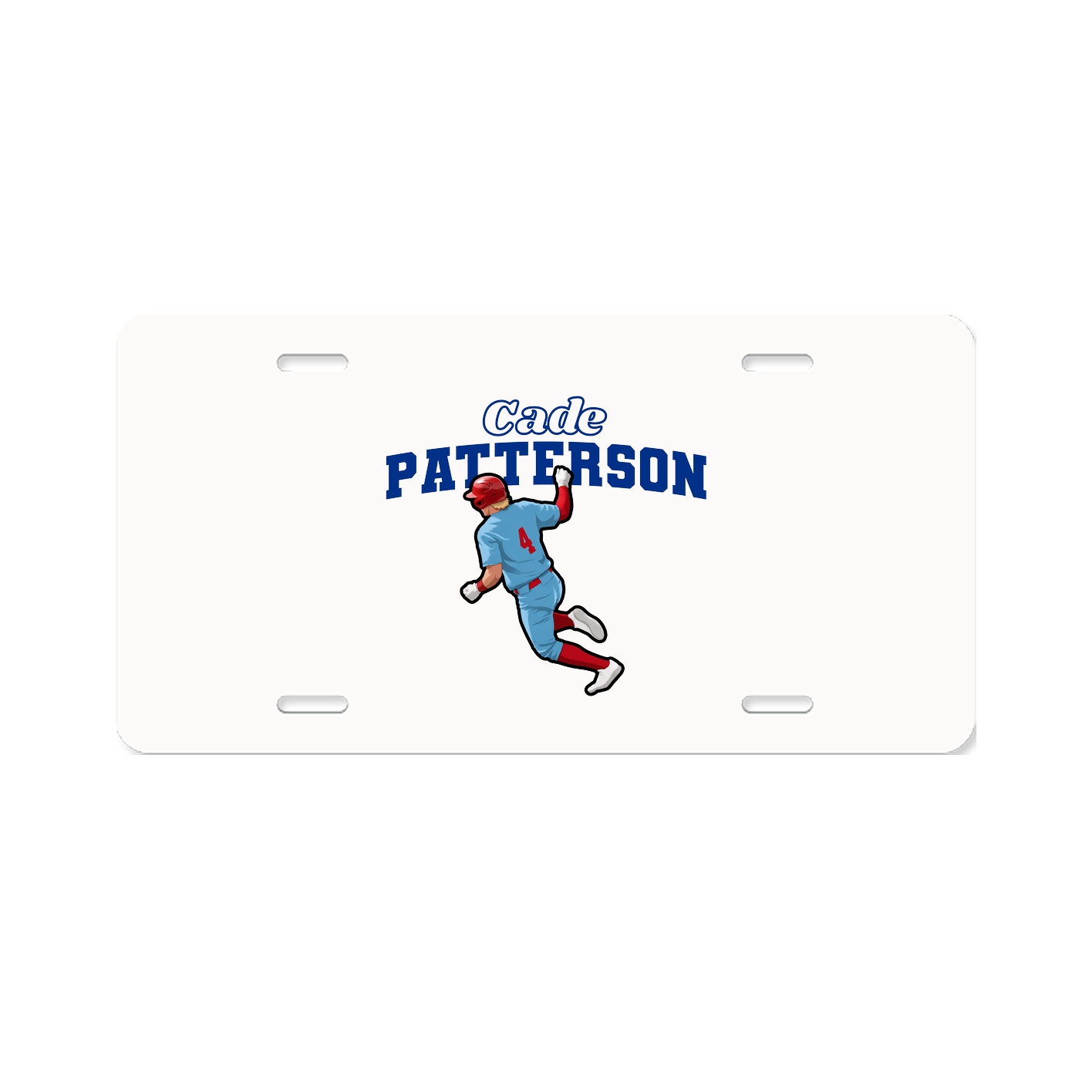 License Plate — Name Arch in Classic