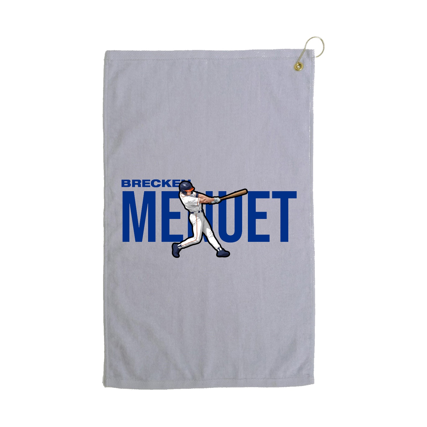 Golf Towel — Player Name in Grey