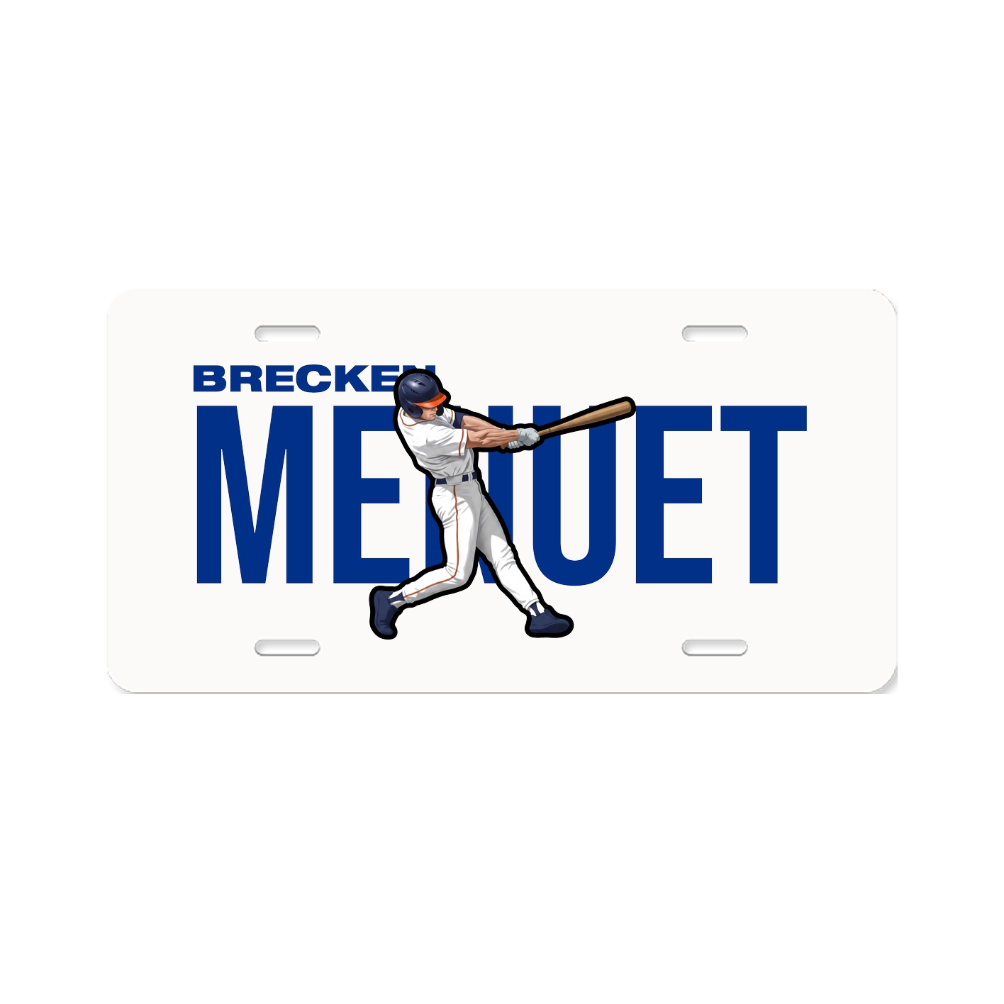 License Plate — Player Name in Classic