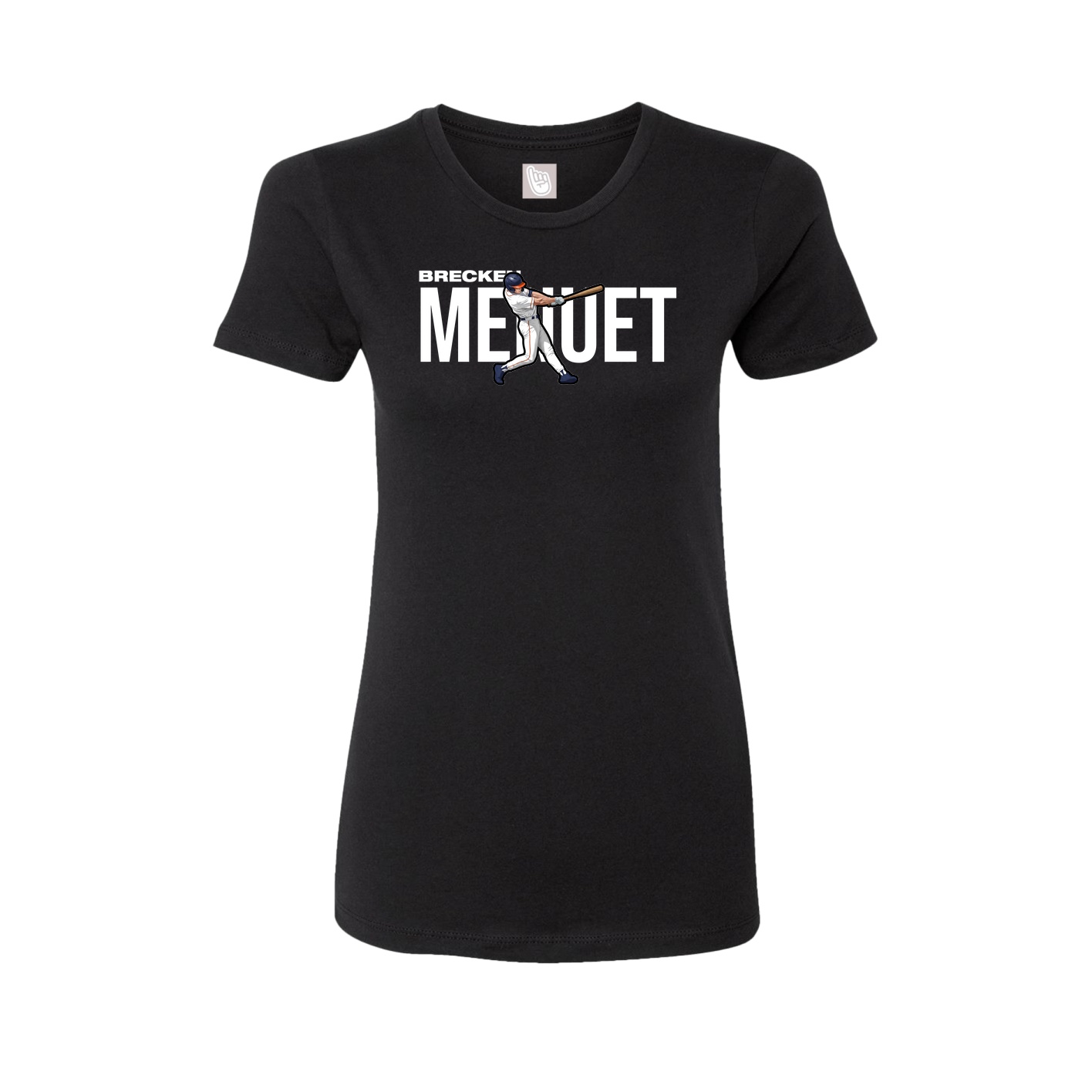 Fitted Women's Tee — Player Name in Black