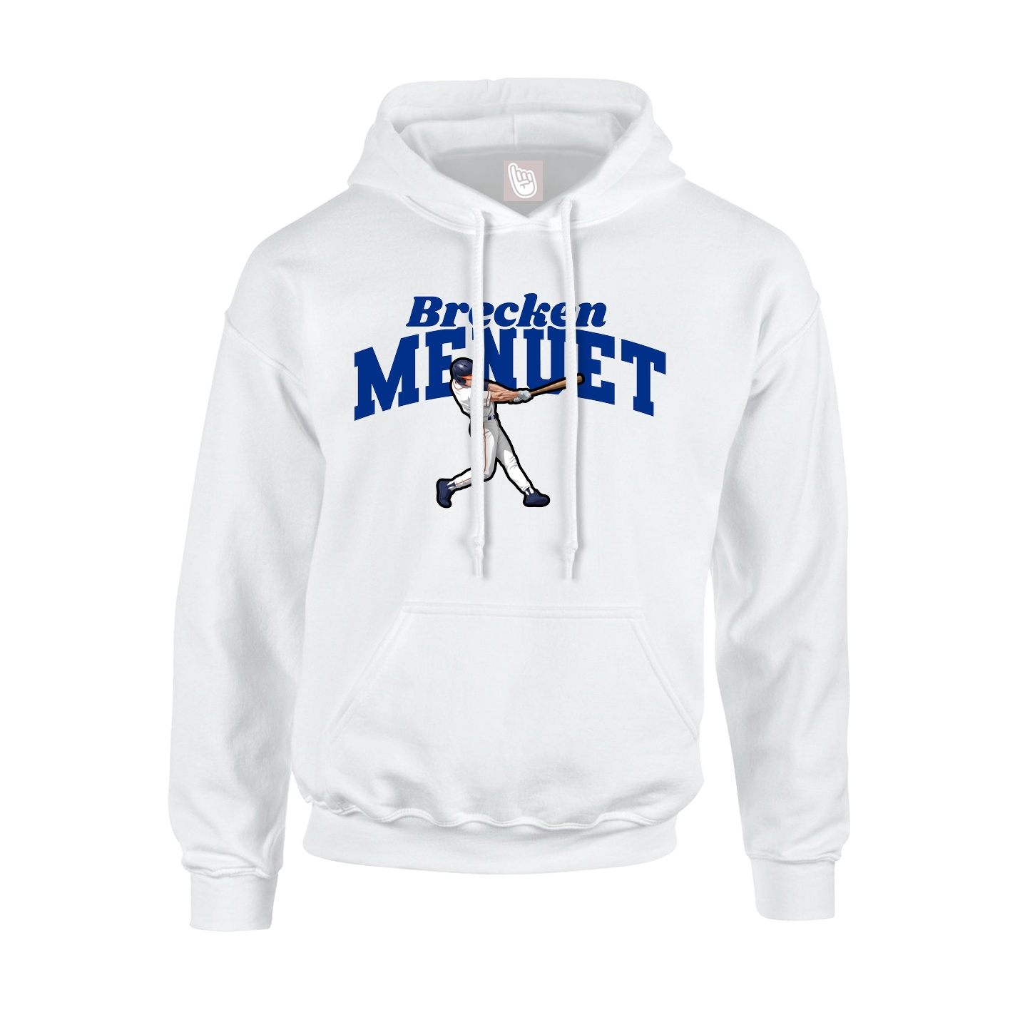 Hoodie — Signature Arch in White